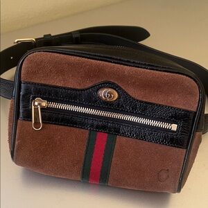 Gucci Black and Brown Belt Bag